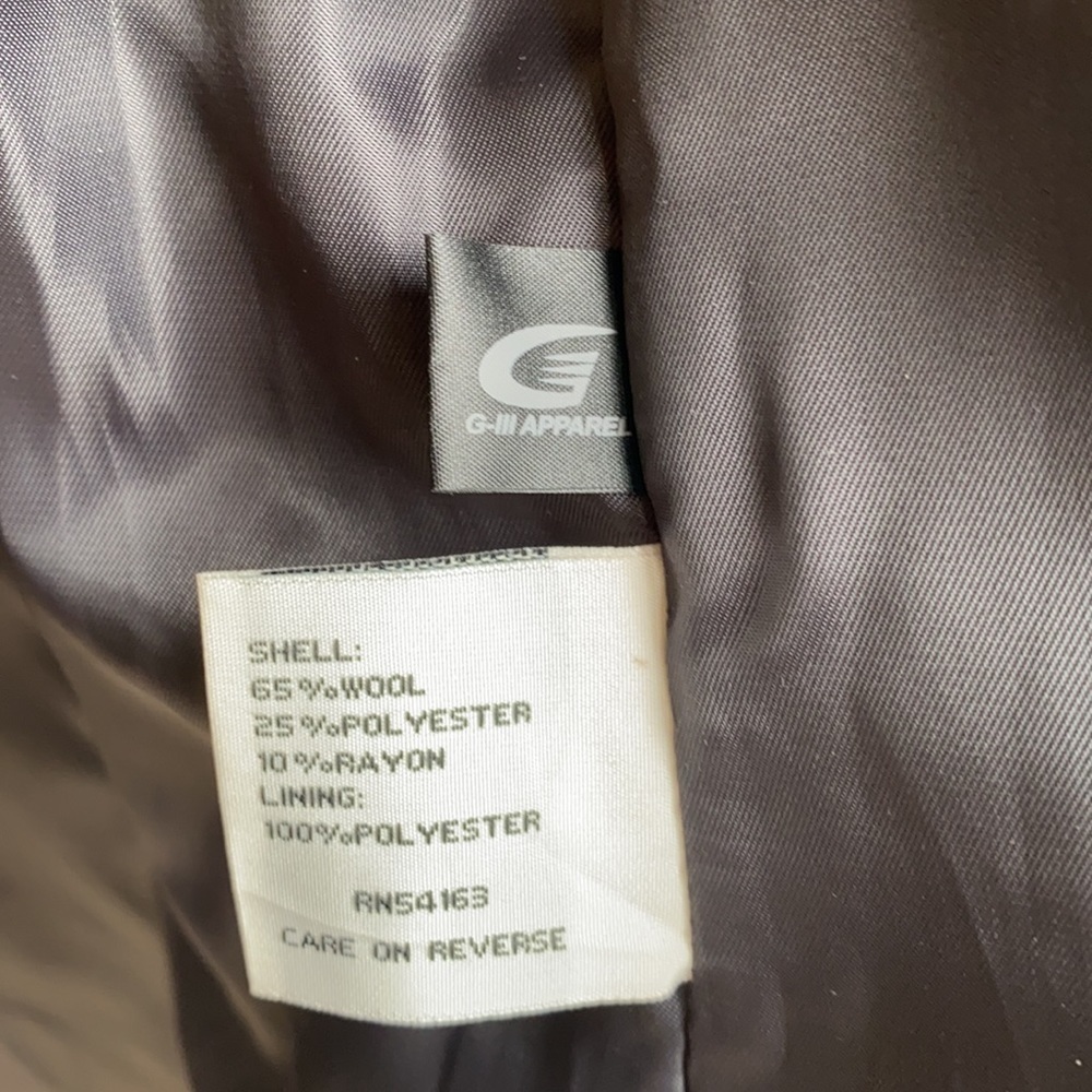 ❄️ Gray Wool Blend Wrap Coat - Picture 12 of 15